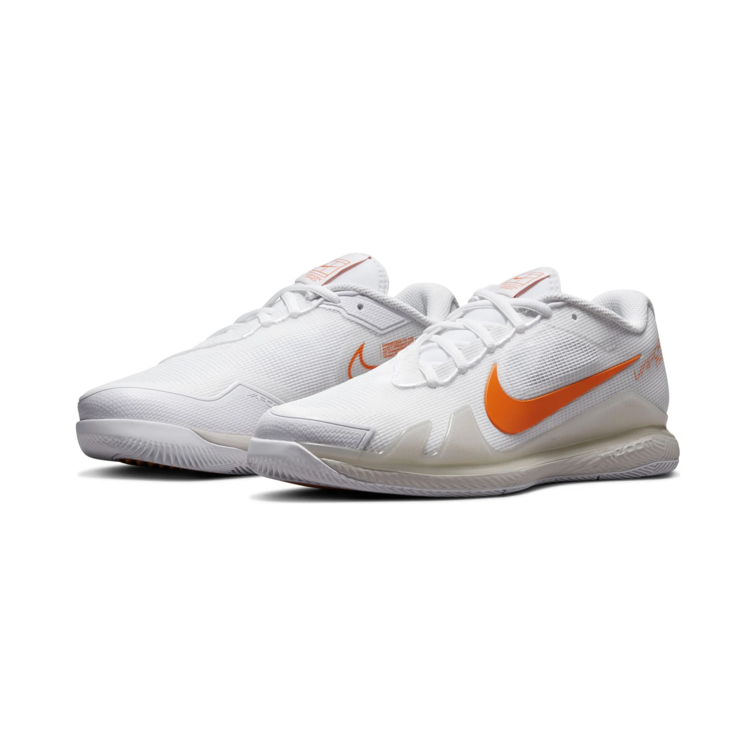 Nike Air Zoom Vapor Pro All Court Shoe Women - White, Orange - Image 3