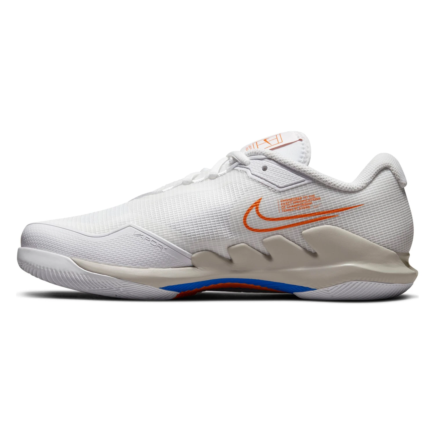Nike Air Zoom Vapor Pro All Court Shoe Women - White, Orange - Image 8