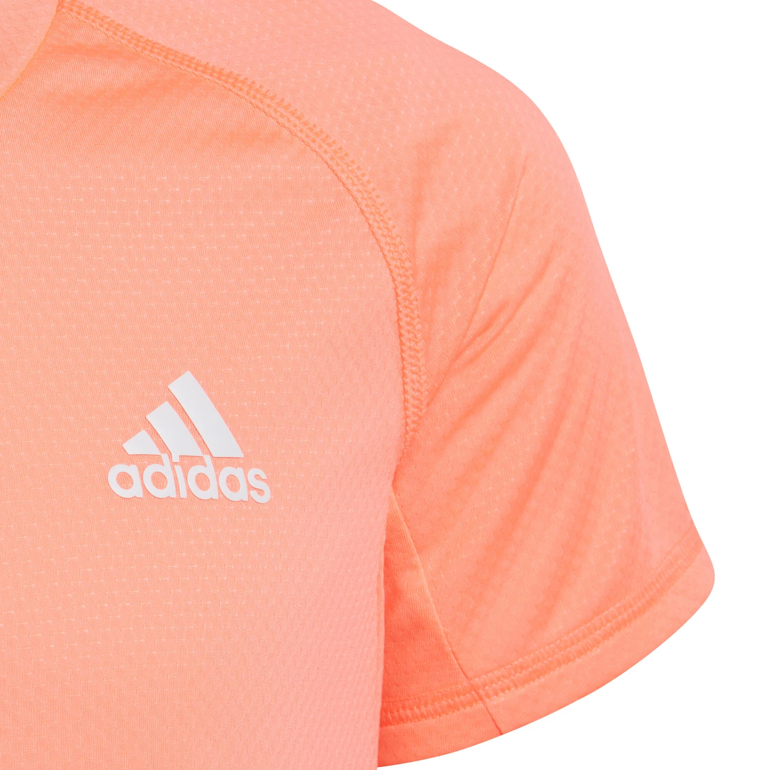 ADIDAS Aero Ready 3 Stripes T-Shirt Girls - Pink, White - Image 3