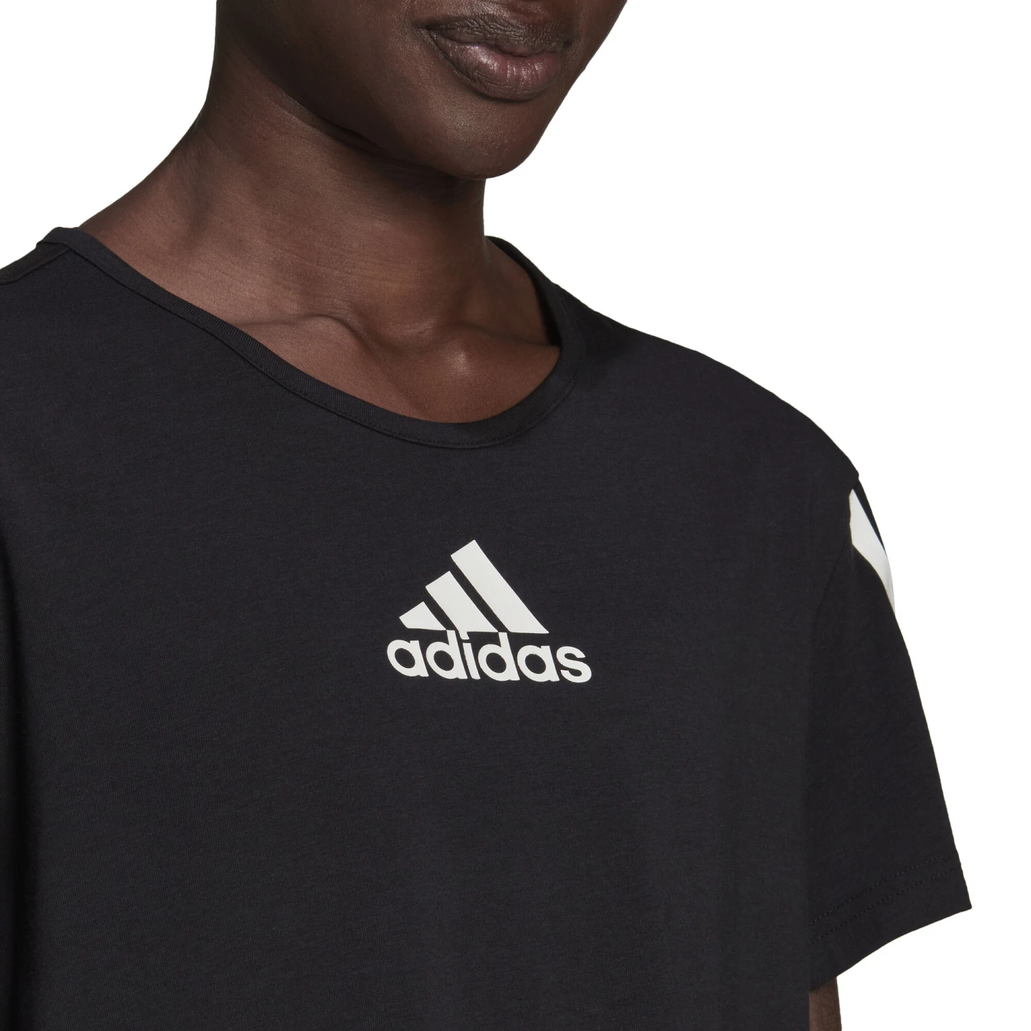 ADIDAS Cotton-Touch Cropped T-Shirt Women - Black - Image 5