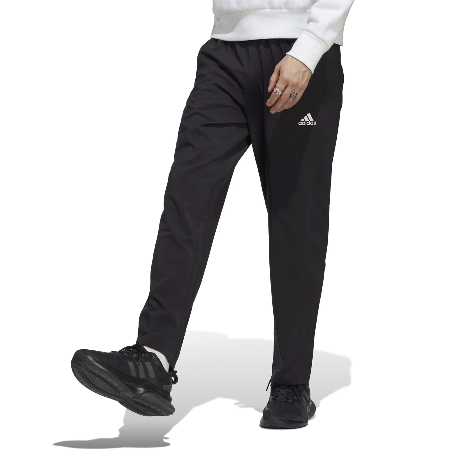 ADIDAS Essentials AEROREADY Embroidered Small Logo Training Pants Men - Black, White - Image 2