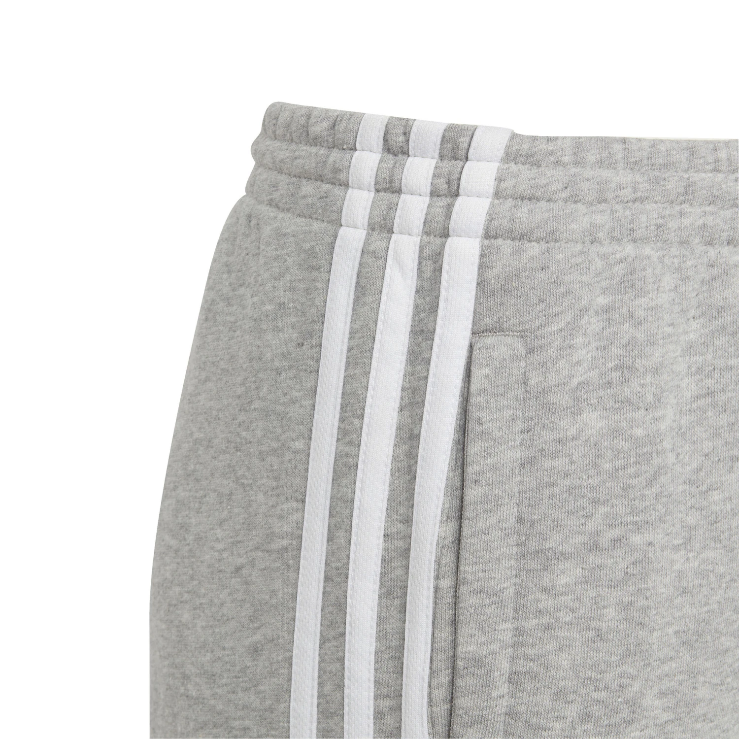 ADIDAS 3-Stripes Fleece Training Pants Boys - Lightgrey, White - Image 4