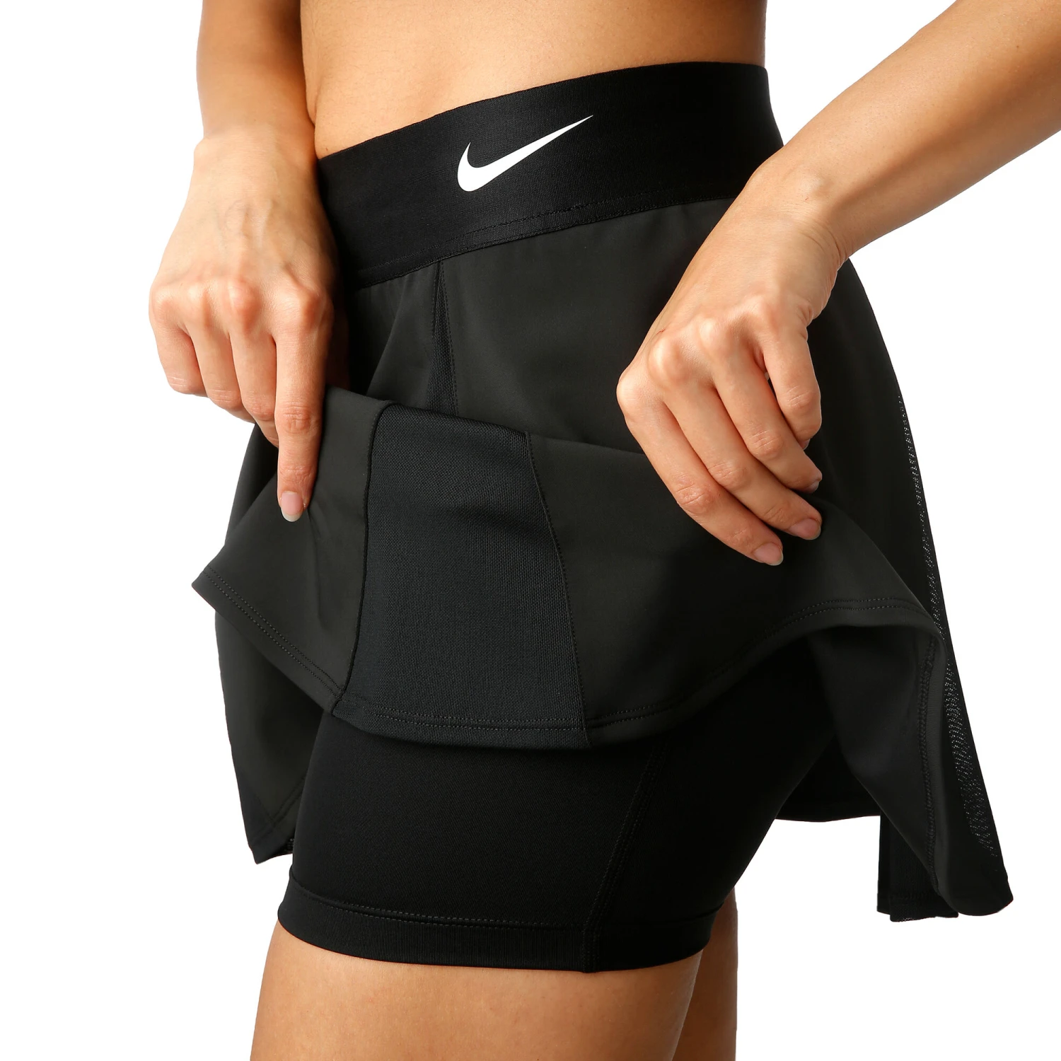 Nike Court Elevated Flouncy Skirt Women - Black, White - Image 4