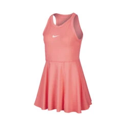 Nike Court Dri-Fit Dress Girls - Coral, White