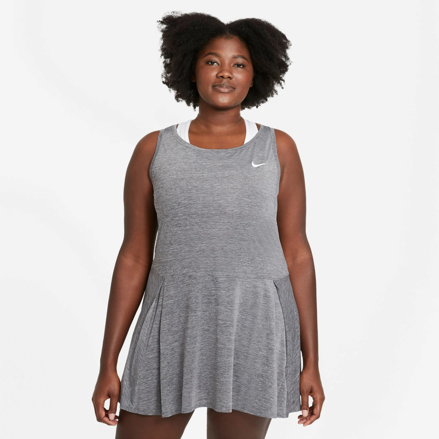 Nike Court Advantage Plus Size Dress Women - Lightgrey - Image 3