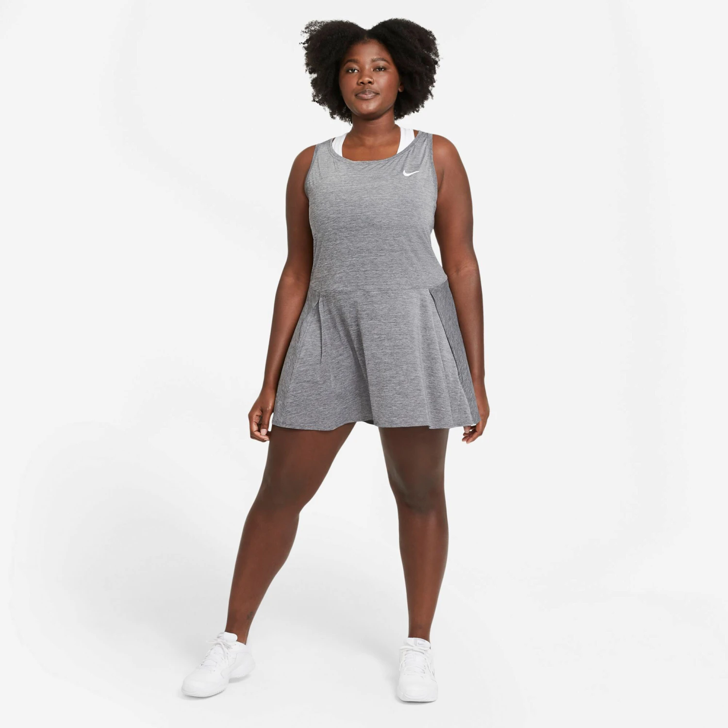Nike Court Advantage Plus Size Dress Women - Lightgrey - Image 4