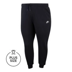 Nike Sportswear Essential Plus Size Training Pants Women - Black, White