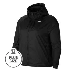 Nike Sportswear Plus Size Training Jacket Women - Black, White