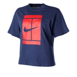 Nike Court Seasonal T-Shirt Women - Dark Blue, Red