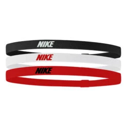 Nike Elastic 2.0 Headband 3 Pack - Black, Multicoloured