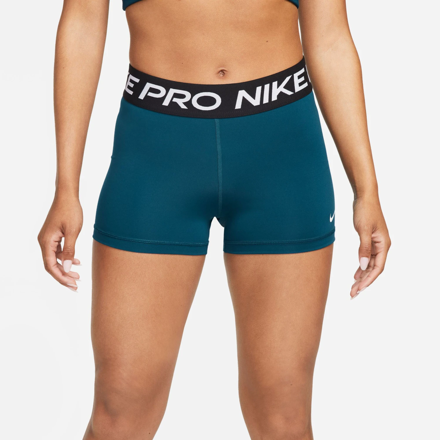 Nike Pro 3in Shorts Women - Blue, Black - Image 4