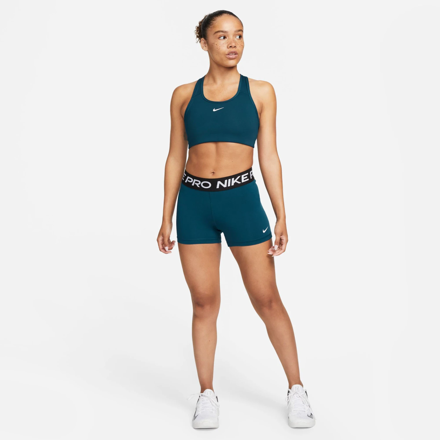 Nike Pro 3in Shorts Women - Blue, Black - Image 8