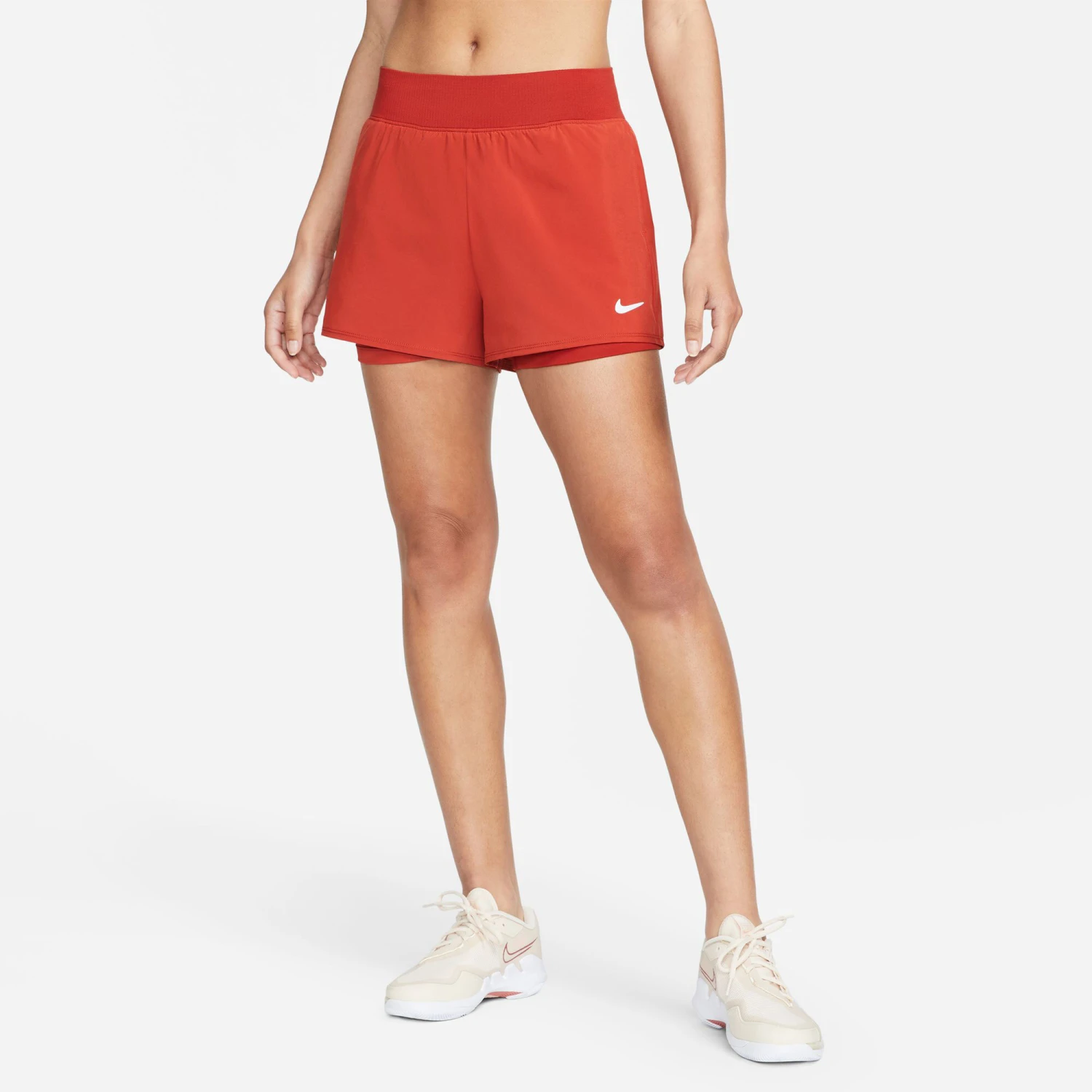Nike Court Victory Flex Shorts Women - Red - Image 5
