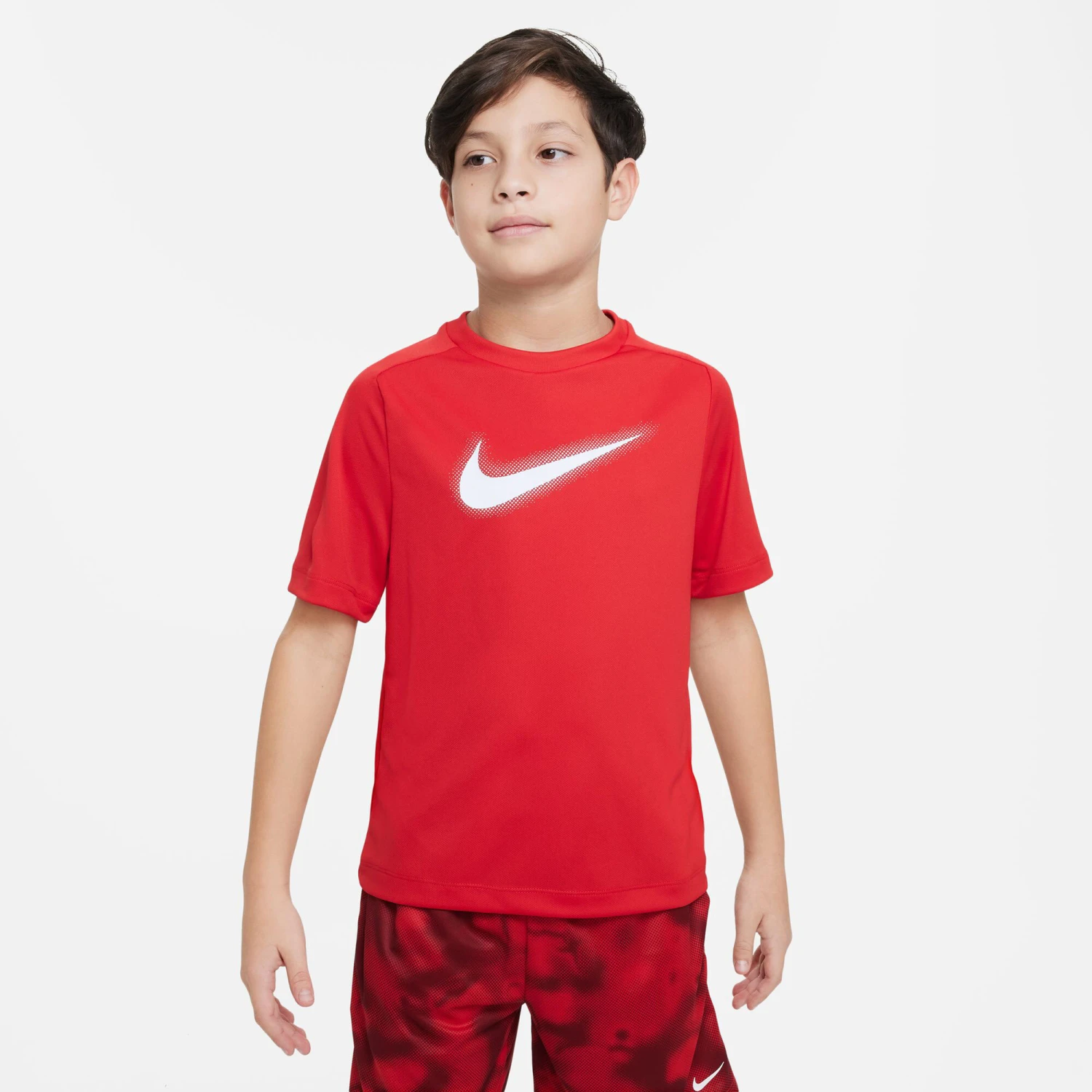 Nike Dri-Fit Graphic T-Shirt Boys - Red, White - Image 4